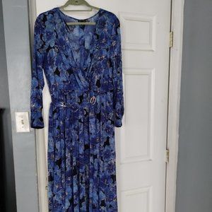 Sheer floral maxi dress